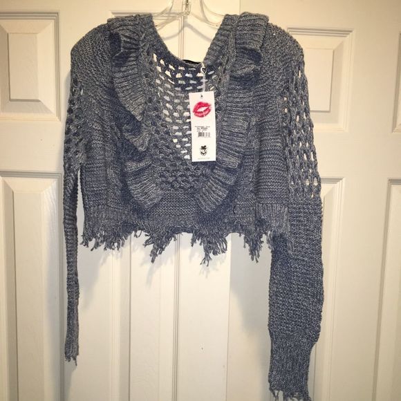 Mid-drift open knit sweater - Picture 5 of 6